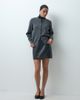 ASOS DESIGN ASOS DESIGN Tailored faux leather mini pelmet skirt with split in black - 2