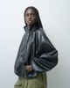ASOS DESIGN ASOS DESIGN Tailored faux leather track jacket in black - 2