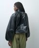 ASOS DESIGN ASOS DESIGN Tailored faux leather track jacket in black - 4