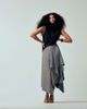 ASOS DESIGN ASOS DESIGN tailored handkerchief hem maxi skirt in heather gray - 2