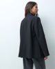ASOS DESIGN ASOS DESIGN Tailored high neck wrap front blazer in black - 2