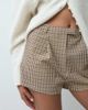 ASOS DESIGN ASOS DESIGN tailored high waist short-Brown - 2