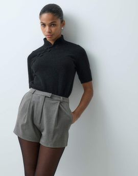 ASOS DESIGN ASOS DESIGN tailored high waist short-NEUTRAL
