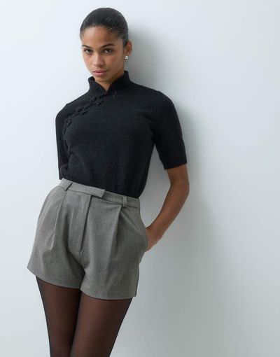 ASOS DESIGN ASOS DESIGN tailored high waist short-NEUTRAL