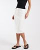 ASOS DESIGN ASOS DESIGN tailored knee length pencil skirt in cream-White - 2