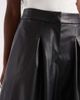 ASOS DESIGN ASOS DESIGN Tailored leather look super wide pants in black crackle - 3