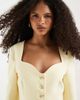 ASOS DESIGN ASOS DESIGN tailored linen button up vest in chocolate-Yellow - 3