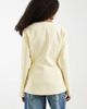 ASOS DESIGN ASOS DESIGN tailored linen button up vest in chocolate-Yellow - 4