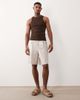 ASOS DESIGN ASOS DESIGN tailored linen rich bermuda shorts in stone-Neutral - 1