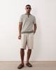 ASOS DESIGN ASOS DESIGN tailored linen rich oversized bermuda shorts in stone-Neutral - 1