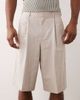 ASOS DESIGN ASOS DESIGN tailored linen rich oversized bermuda shorts in stone-Neutral - 4
