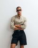 ASOS DESIGN ASOS DESIGN tailored linen rich regular shorts in black - 1