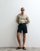 ASOS DESIGN ASOS DESIGN tailored linen rich regular shorts in black - 2