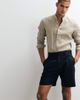 ASOS DESIGN ASOS DESIGN tailored linen rich regular shorts in black - 3
