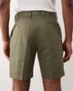 ASOS DESIGN ASOS DESIGN tailored linen rich regular shorts in olive green - 4