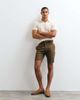 ASOS DESIGN ASOS DESIGN tailored linen rich slim shorts in dark brown - 1