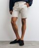 ASOS DESIGN ASOS DESIGN tailored linen rich slim shorts in stone with side adjuster detail-Neutral - 1