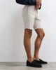 ASOS DESIGN ASOS DESIGN tailored linen rich slim shorts in stone with side adjuster detail-Neutral - 3