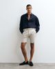 ASOS DESIGN ASOS DESIGN tailored linen rich slim shorts in stone with side adjuster detail-Neutral - 4