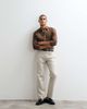 ASOS DESIGN ASOS DESIGN tailored linen rich straight leg pants in stone-Neutral - 1