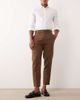 ASOS DESIGN ASOS DESIGN tailored linen rich tapered pants in dark brown - 2