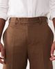 ASOS DESIGN ASOS DESIGN tailored linen rich tapered pants in dark brown - 4