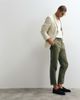 ASOS DESIGN ASOS DESIGN tailored linen rich tapered pants in olive green - 2