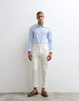 ASOS DESIGN ASOS DESIGN tailored linen rich tapered pants in white