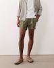 ASOS DESIGN ASOS DESIGN tailored linen rich wide shorts in olive green - 1