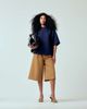 ASOS DESIGN ASOS DESIGN tailored longline culottes in camel-Black - 1