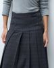 ASOS DESIGN ASOS DESIGN tailored maxi kilt with belt detail in gray - 3