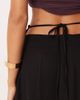 ASOS DESIGN ASOS DESIGN tailored midi pencil skirt with tie back detail in black - 2
