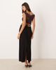 ASOS DESIGN ASOS DESIGN tailored midi pencil skirt with tie back detail in black - 4