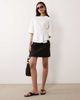 ASOS DESIGN ASOS DESIGN tailored mini skirt with slit in black - 1