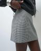 ASOS DESIGN ASOS DESIGN Tailored mini tulip skirt in mono dogtooth-MULTI - 3