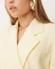ASOS DESIGN ASOS DESIGN tailored nipped waist blazer with cutaway hem in buttermilk-White - 3