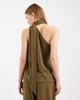 ASOS DESIGN ASOS DESIGN Tailored one shoulder scarf detail top in khaki green - 2