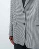 ASOS DESIGN ASOS DESIGN tailored oversized blazer in black in mono dogtooth-MULTI - 3