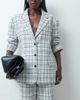 ASOS DESIGN ASOS DESIGN tailored oversized blazer in winter white plaid - 1