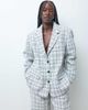 ASOS DESIGN ASOS DESIGN tailored oversized blazer in winter white plaid - 3