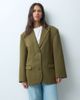ASOS DESIGN ASOS DESIGN Tailored oversized strong shoulder blazer in olive-Green - 1