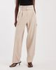 ASOS DESIGN ASOS DESIGN tailored paper bag waist pirate peg pants in sand-Neutral - 1