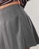 ASOS DESIGN ASOS DESIGN Tailored pleated mini skirt in charcoal-Gray - 4