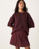 ASOS DESIGN ASOS DESIGN tailored pleated mini skirt in dark cherry - 1