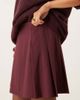 ASOS DESIGN ASOS DESIGN tailored pleated mini skirt in dark cherry - 3