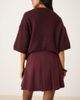 ASOS DESIGN ASOS DESIGN tailored pleated mini skirt in dark cherry - 4