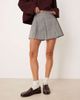 ASOS DESIGN ASOS DESIGN tailored pleated mini skirt in gray plaid - 2