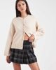 ASOS DESIGN ASOS DESIGN tailored pleated mini skirt in navy plaid-Multi - 1
