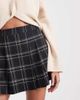 ASOS DESIGN ASOS DESIGN tailored pleated mini skirt in navy plaid-Multi - 3