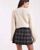 ASOS DESIGN ASOS DESIGN tailored pleated mini skirt in navy plaid-Multi - 4